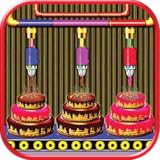 select the cake shape layers of chocolate cake toppings and flovours