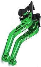 Levers Handlebar for Kawasaki Z1000 Z 1000 2007 2008 2009 2010 2011 2012 2013 2014 2015 2016 Motorcycle Handlebar Grips +Short Clutch Brake Levers (Color : Green)