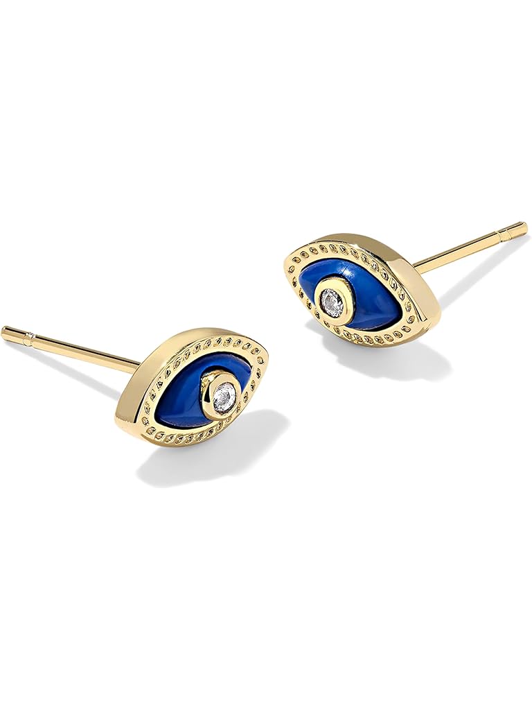 Blue Kendra Scott Mini Eye Stud Earrings