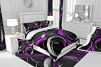 Vista 5 de Feelyou Juego de 2 fundas de cojín geométricas decorativas para sofá, cama, fundas de cojín decorativas con círculos geométricos, rellenos