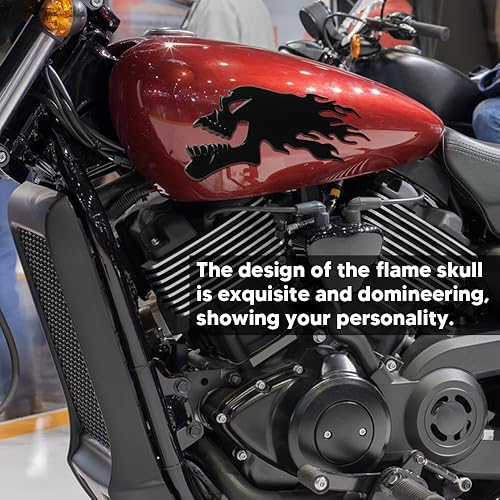 Miniatura 5 de Adhesivo para tanque de combustible, 2 unidades, calcomanías para tanque de gasolina para deportes motorizados, impermeables, 3D, emblema de