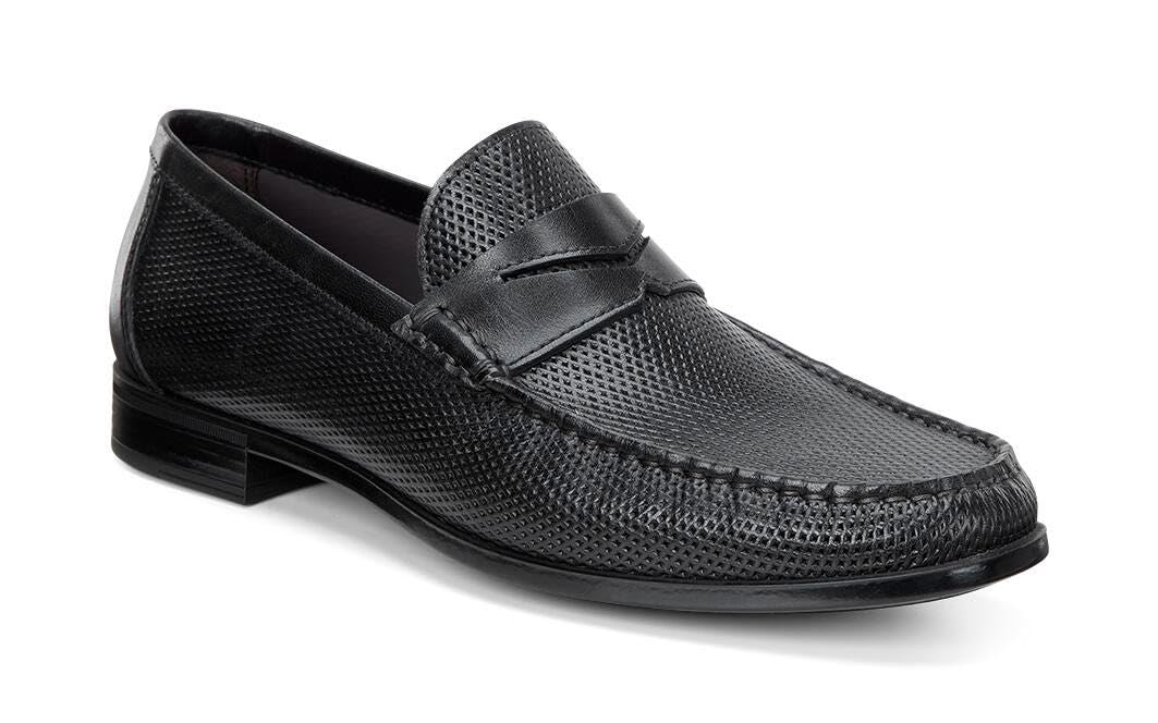 ecco Dress Moc Black Men Moccasin-picture-29