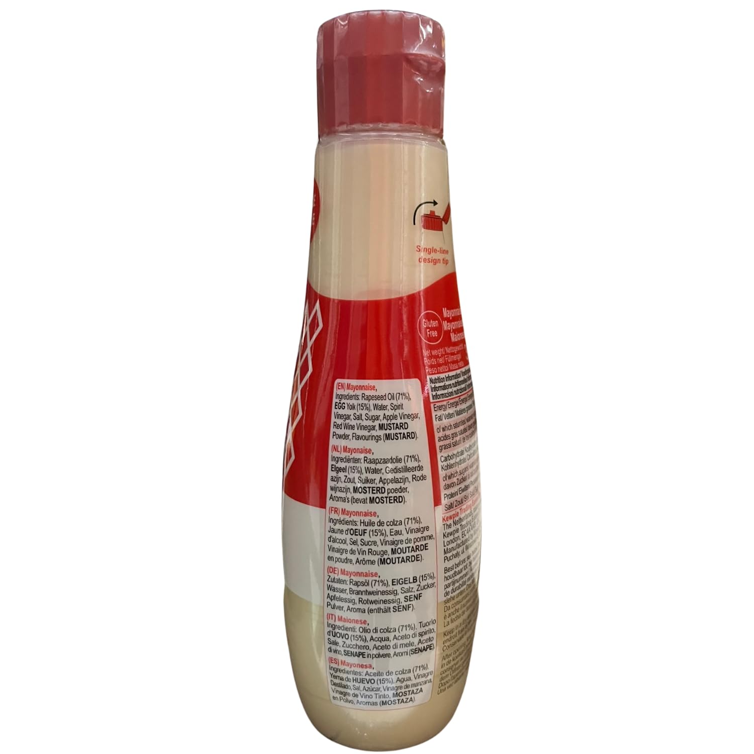 Kewpie Mayonnaise Japonaise 6x355ml - Multipack | Goût riche et légèrement sucré, onctuosité authentique, fabriqué selon les normes et méthodes japonaises traditionnelles