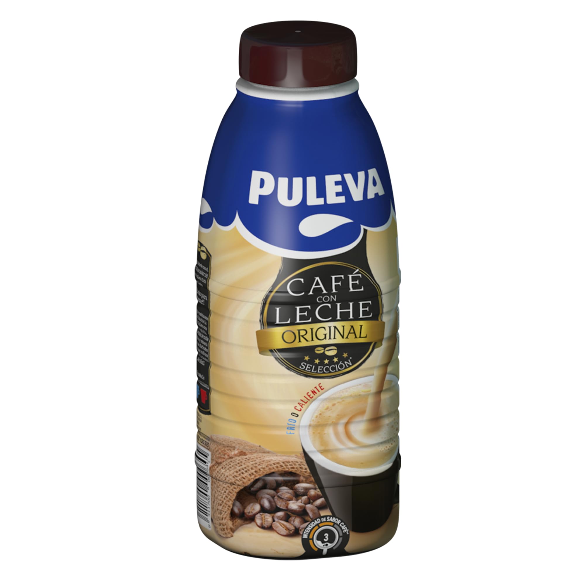 Puleva - Café con Leche Original, Bebida Láctea, Lista para Tomar, Mezcla de Café Arábica y Robusta, Tomar Frío o Caliente, Rico en Vitaminas A y D, Pack 6 x 1 Litro