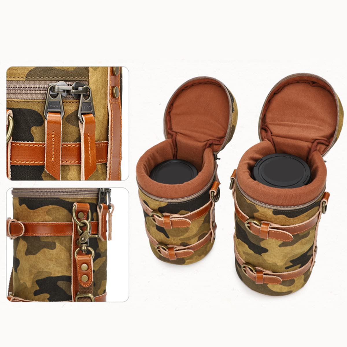 Sacoche pour Appareil Photo SLR Sacoche étanche et Antichoc pour Appareil Photo DSLR Sacoche pour Appareil Photo à bandoulière Unique, Jaune Camo