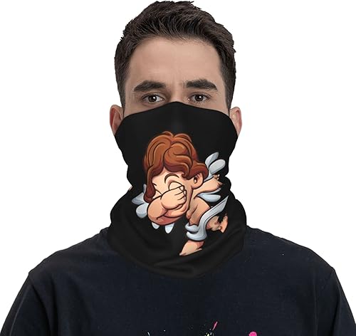 LIICHEES Polaina de cuello de ángel de doble cara pasamontañas para hombres y mujeres transpirable bufanda cubierta facial para deportes color