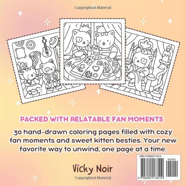 Eras Fans: A Cute and Cozy Coloring Book Featuring Relatable Fan Moments Across Every Era, with Sweet Kitten Friends (Eras Outfits coloring book) - Image 2