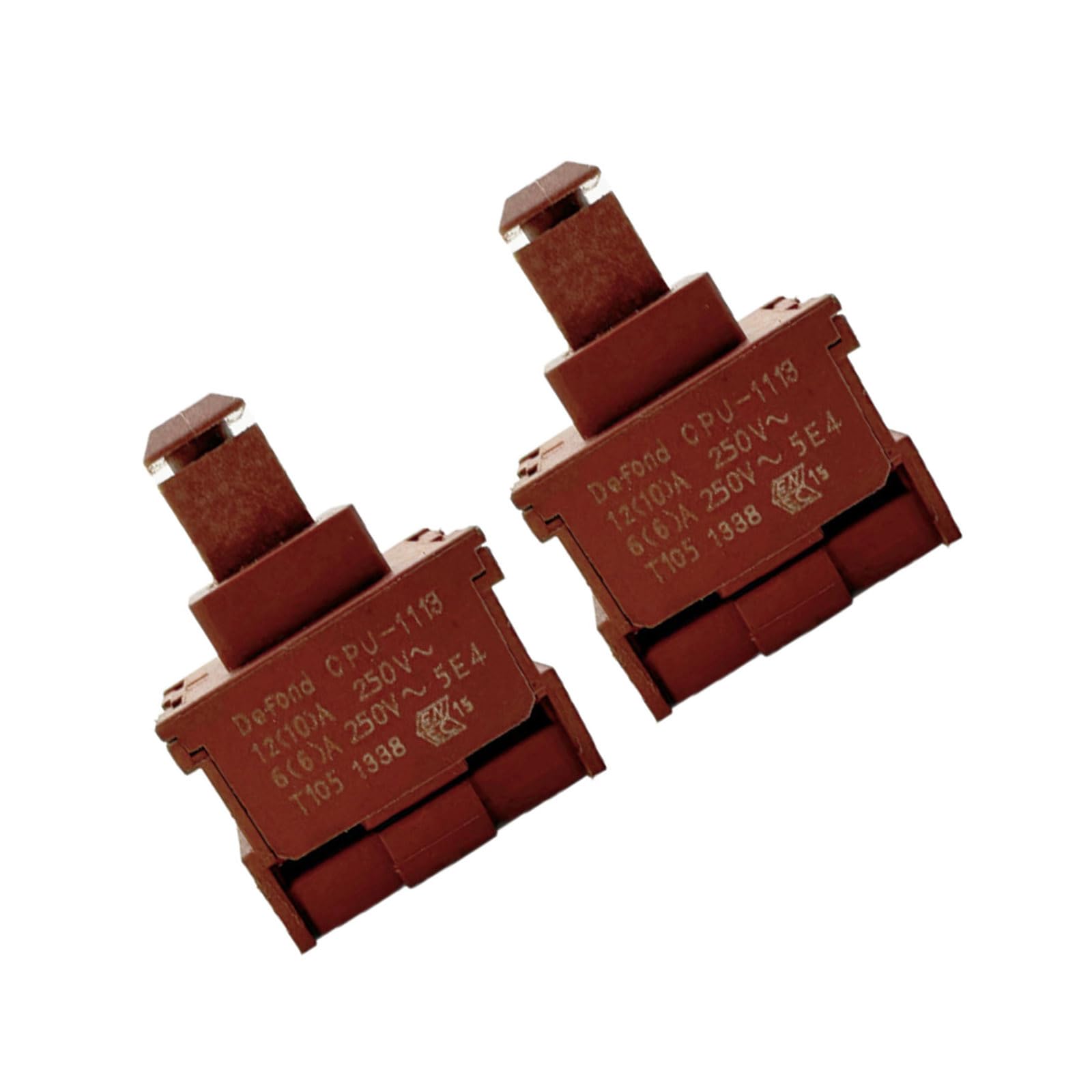 ECVGHD Professional CPU-1113 2 Pin Power Switches Locks Button Replacement Auto Locking Switches for Water Heater Enduring Water Heater Auto Locking