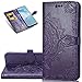 LEMAXELERS Samsung Galaxy Xcover Pro Case PU Leather Phone Case Mandala Embossed Wallet Flip Shockproof Protective with Stand Card Holder Cover for Samsung Galaxy Xcover Pro. Mandala Purple SD