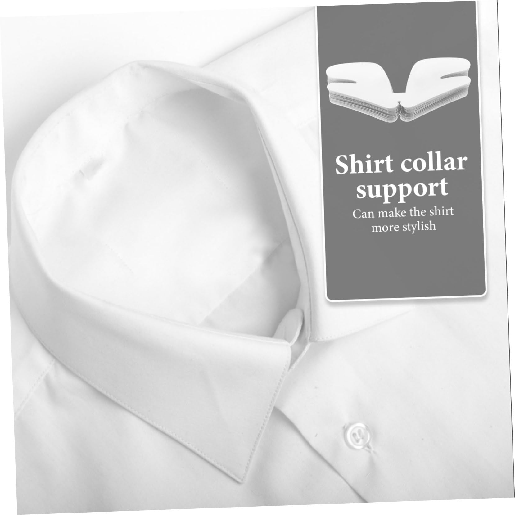 Beaupretty Lápiz De Cuello De Camisa Estancia De La Camisa Refuerzo Cuello Permanece Para Los Hombres Soportes De Collar De Plástico Columnante El Plastico
