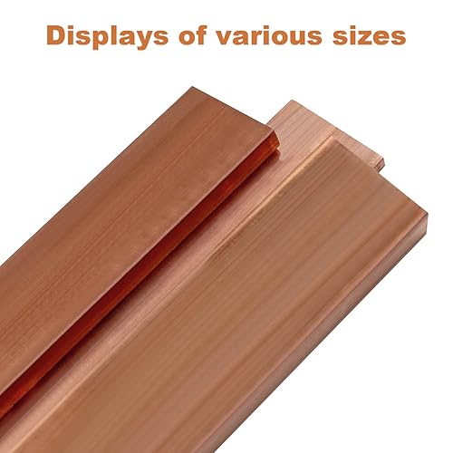 Miniatura 4 de 1/8" x 1" C110 Barra plana de cobre 12" largo sólido .250" molino de placa