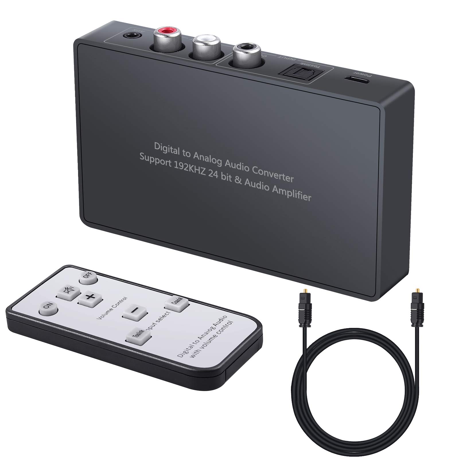 LiNKFOR 192khz Digital to Analog Audio Converter Dac with Remote