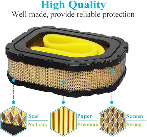 Miniatura 5 de HOODELL Paquete de 2 filtros de aire 32 083 03 para Kohler Courage Engine SV710 SV715 SV720 SV730 SV735 SV740 para cortacésped, repuesto para 32 083