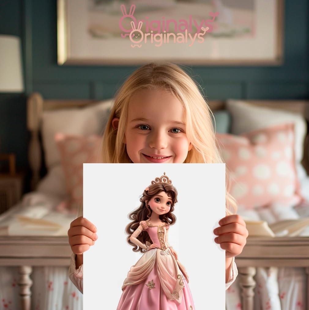 Originalys Au Pays Des Licornes. Licorne, Fée, Arc-en-ciel, Etoile, Soleil. Affiches Décoratives Pour Chambre D'enfant, Fille. Poster. DIN A4 (Sans Cadre) (2, Licorne Et Arc-en-ciel