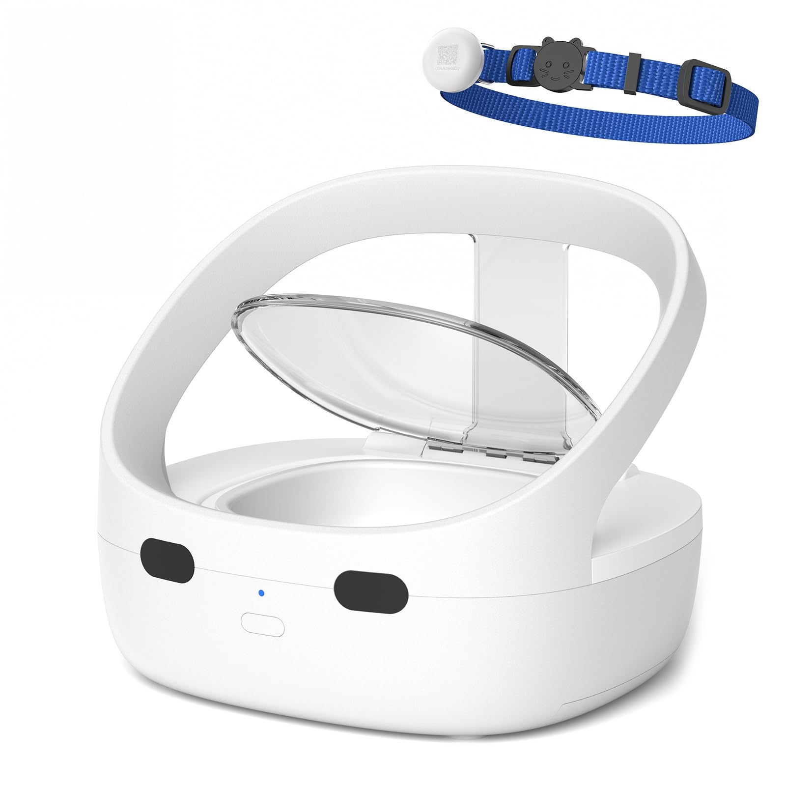 Collar-Activated Automatic Cat Feeder with Personalized Meal Access, Prevents Food Stealing, Portion Control Feeding System for Multi-Cat Homes
