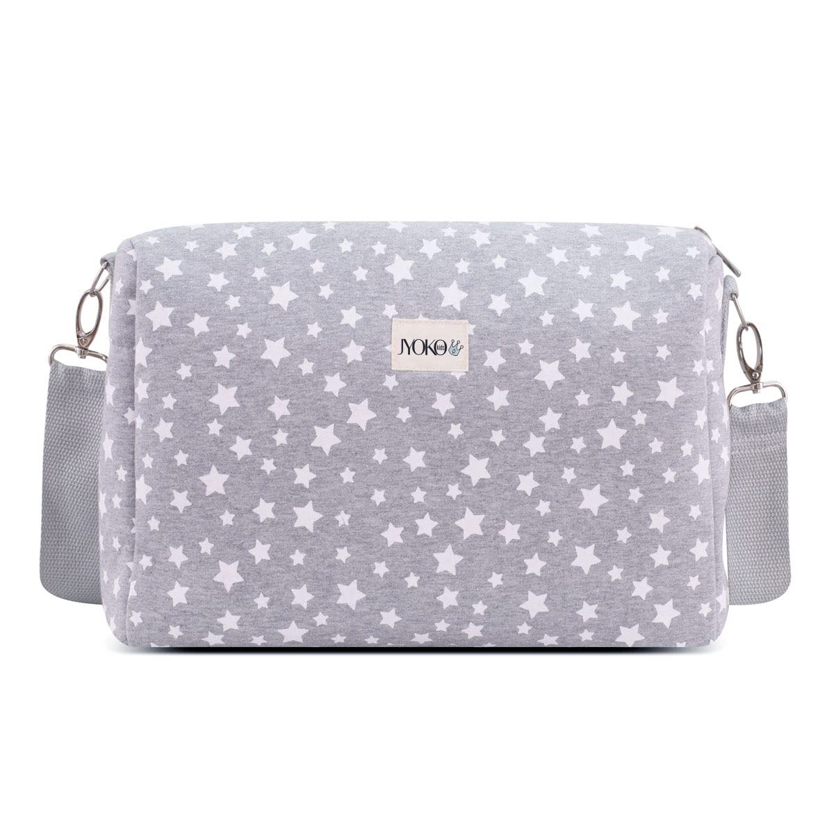 JYOKO KIDS Bolso Para Cochecito + Ganchos De Anclaje Regulables + Tira Asa Hombro Regulable, Múltiples Compartimentos Interiores, Base Rígida