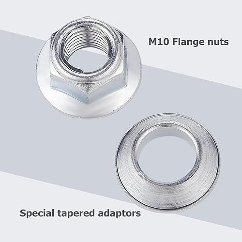 Miniatura 3 de Juego de tuercas de bloqueo M10x1.25 ATV para Yamaha Blaster Banshee Raptor Warrior YFZ450 YFZ660 Kawasaki 400 Suzuki 400