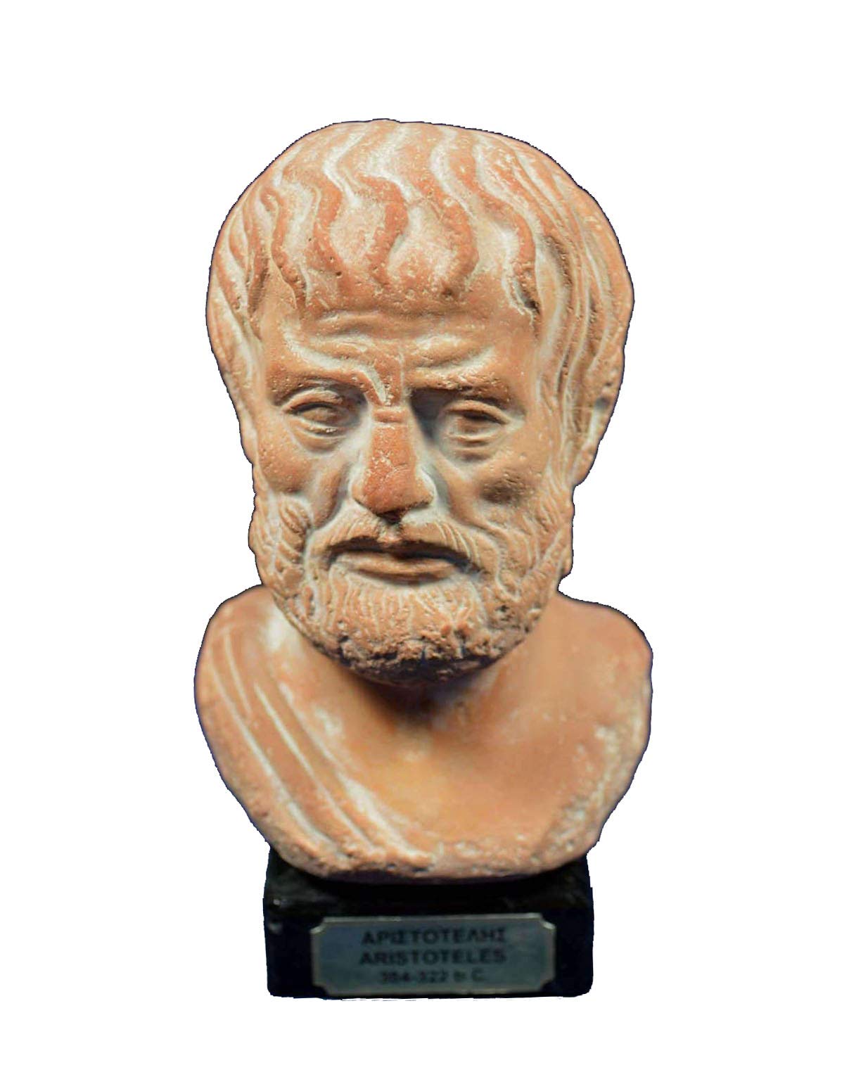 Aristotele scultura busto antico filosofo greco artefatto