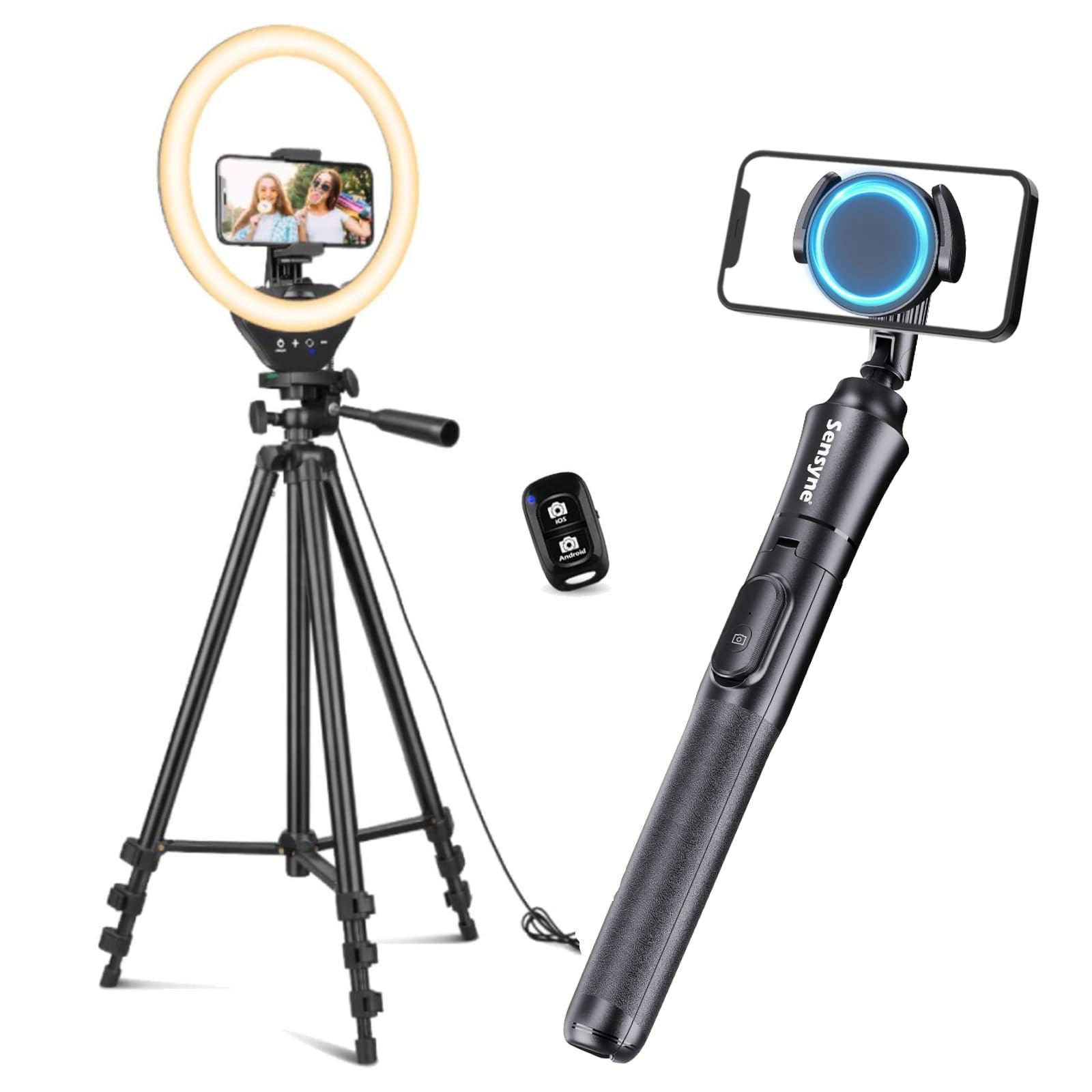 Extendable Tripod Stand Sensyne 10 Ring Light Best IPhone 10