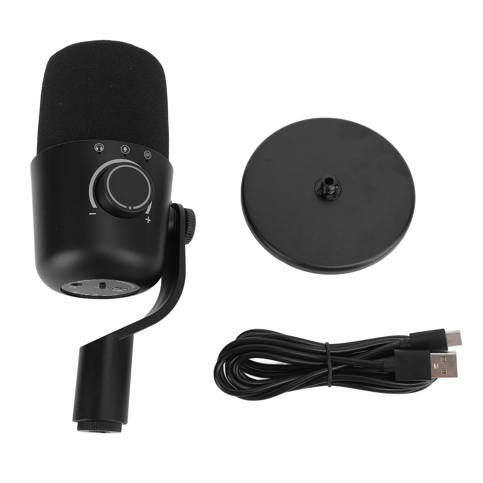 Naroote Gaming-Mikrofon, USB-Kondensatormikrofon, HiFi-Chip-Mikrofon mit Dynamischen RGB-Lichtern, Ideal für PC-Live-Übertragung, und Klaren Gesang