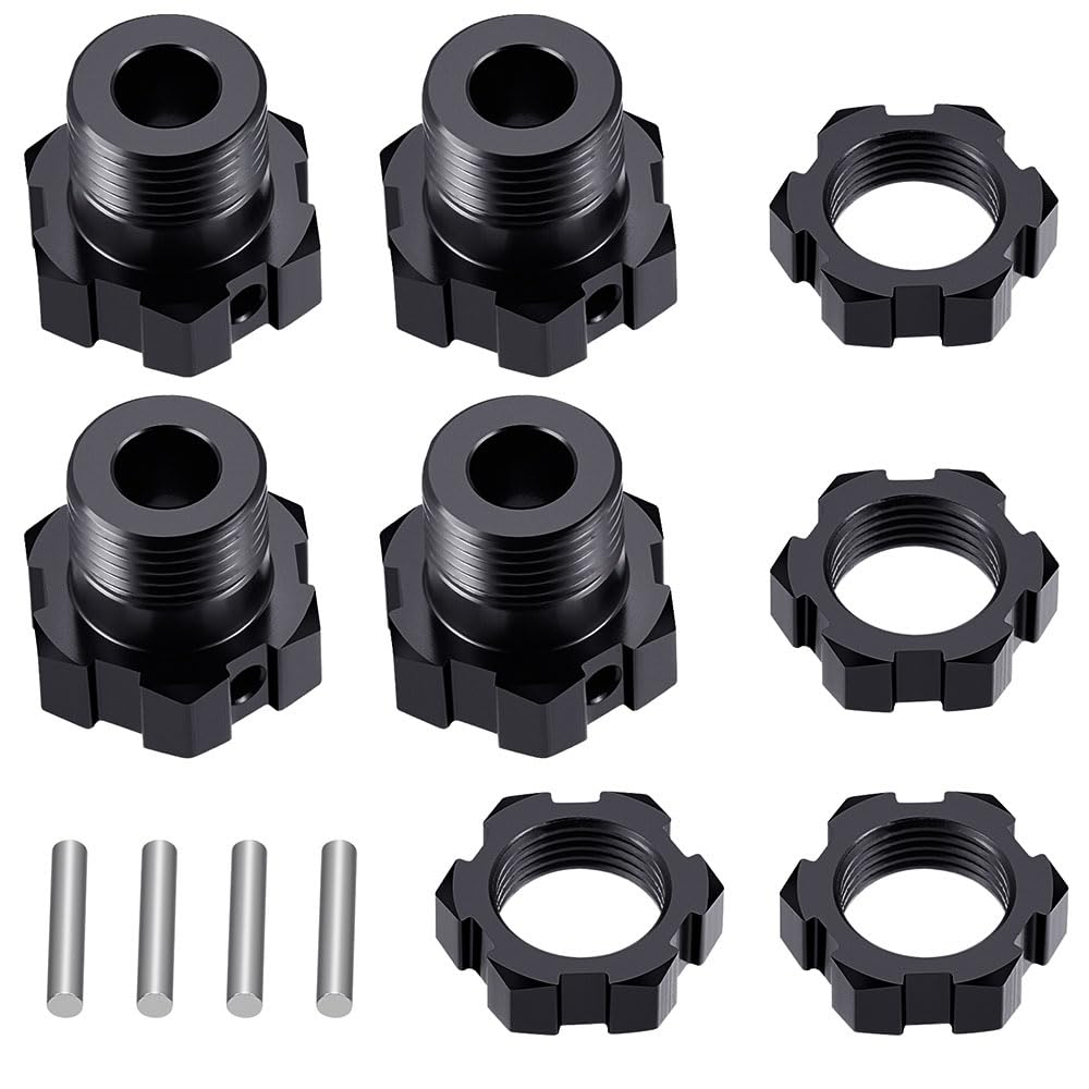 MOHERO 4Pcs RC Wheel Hex Hubs Adapter for 1/8 Mojave 4S BLX ARA4404 RC Car Truck Upgrade Parts