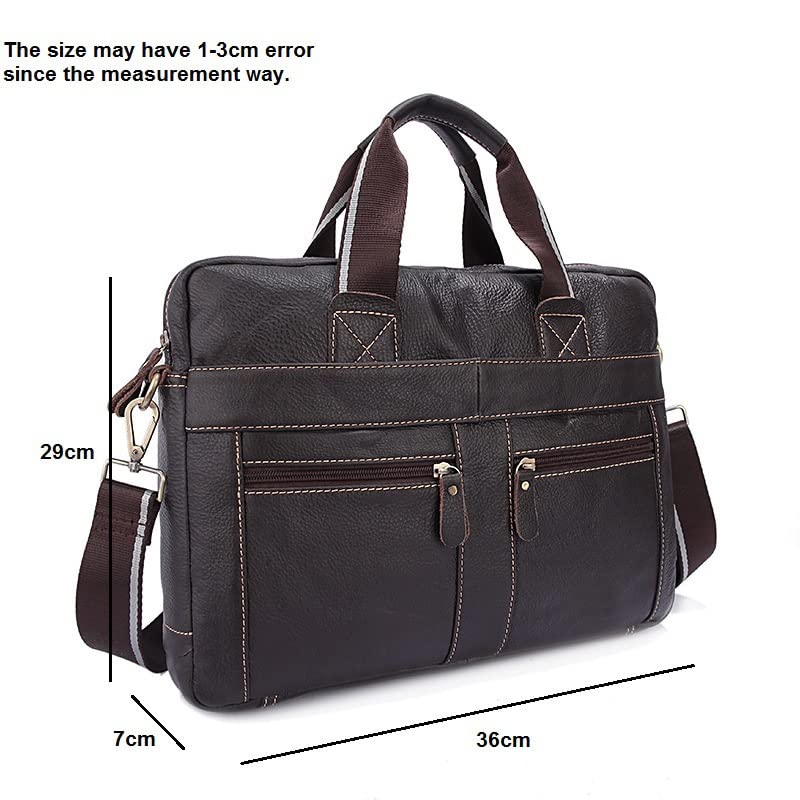 Messenger Bag, Men's Briefcases Leather Lawyer/Office Bag for Men Laptop Bag Leather Briefcases Bag for Documents2