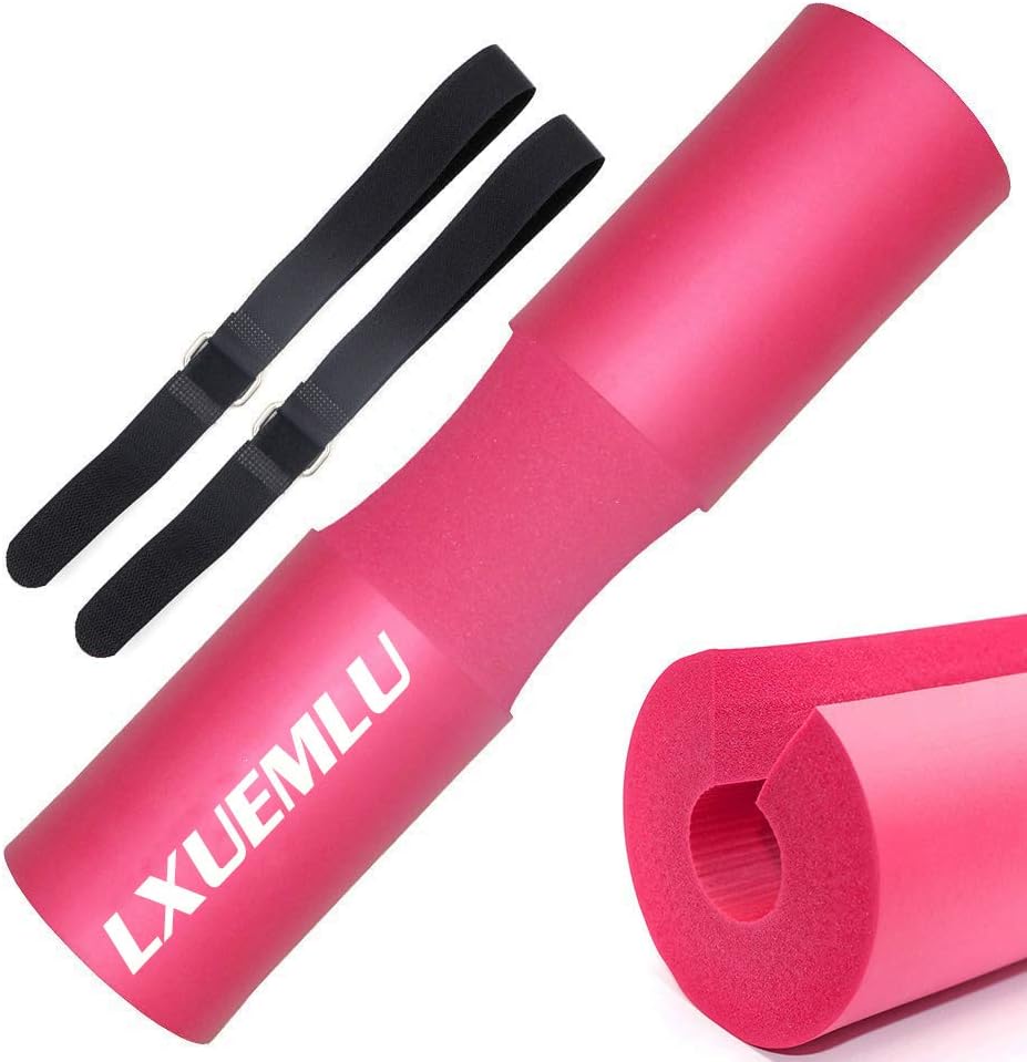 Barbell Pad Squat Pad for Squats, Lunges and Hip Thrusts - Foam Sponge Pad for Standard and Olympic Bars - Provides Relief to Neck and Shoulders While Training