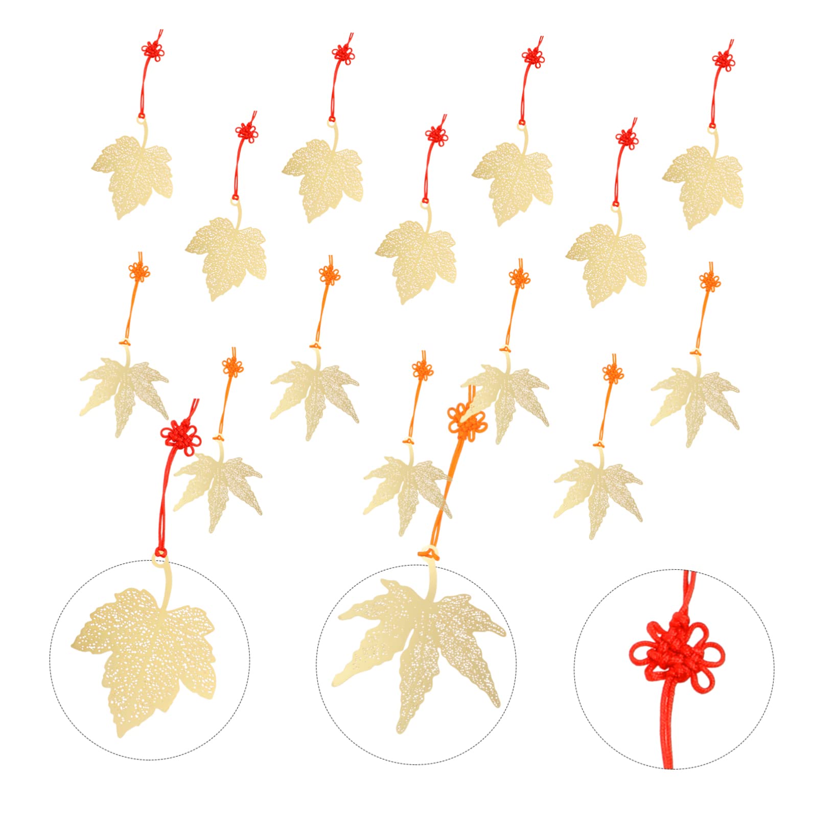 Ciieeo 14pezzi Decorazione Sospesa in Foglie Ornamento per Albero di Natale Ciondolo per Festival Articoli per Decorazioni per Feste Leggero e Sicuro Facile da Appendere