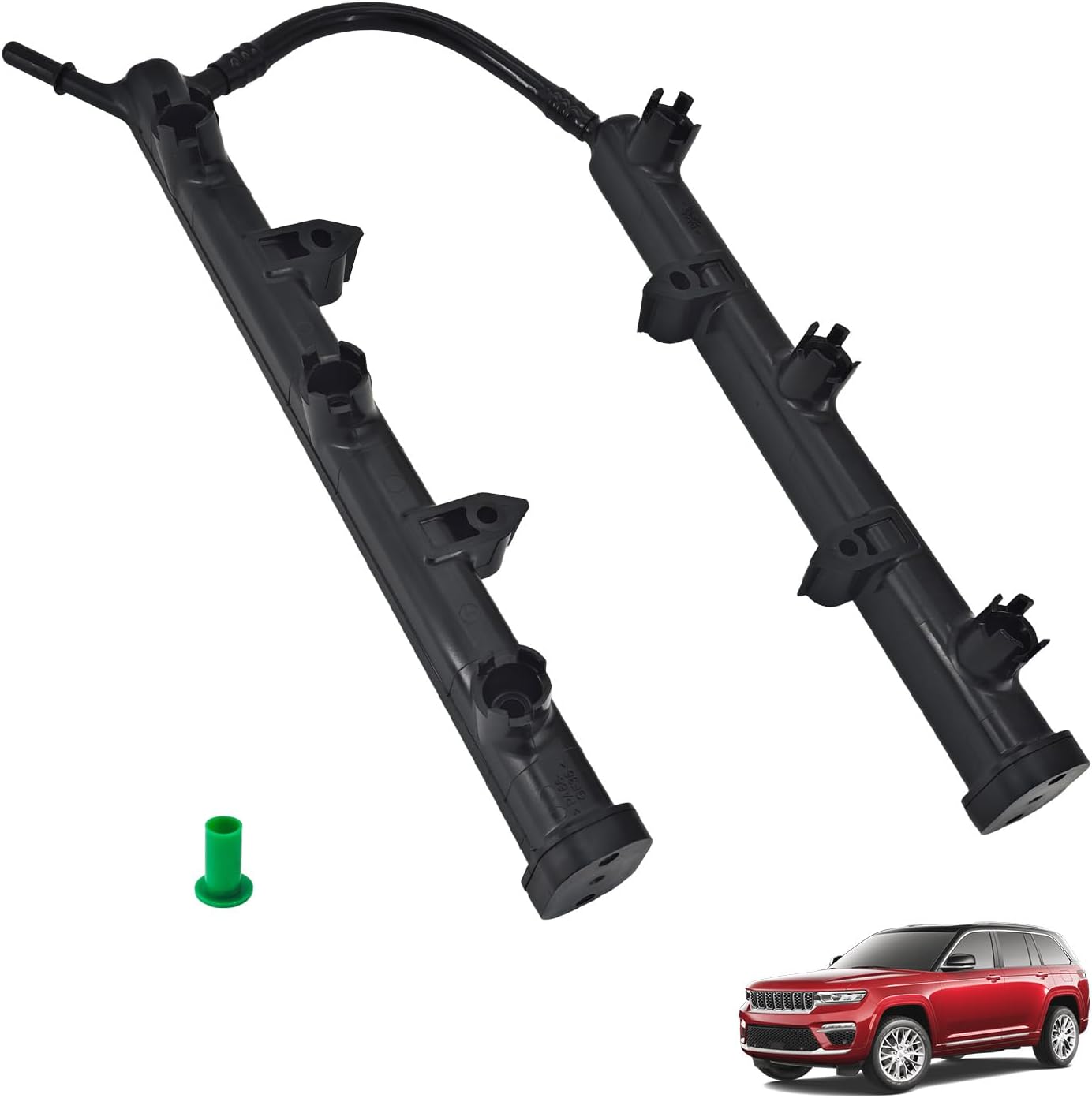 53034198AC Fuel Rail Compatible with Chrysler Jeep Dodge Ram - 2011-2025 Grand Cherokee 2011-2025 Challenger Charger Durango 2011-2019 Journey 2011-2014 Avenger 2014-2025 ProMaster 3.6L V6
