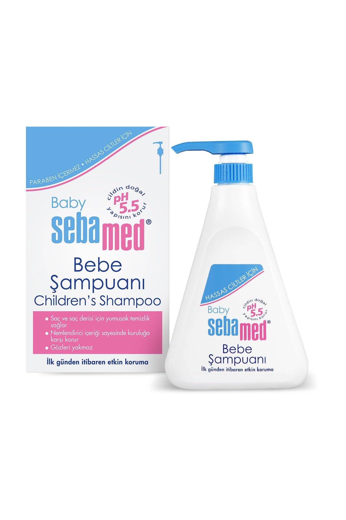 Sebamed Baby pH 5.5 Göz Yakmayan Formül Nemlendirici Etkili Papatya Özütlü Bebek Şampuanı 500 ml