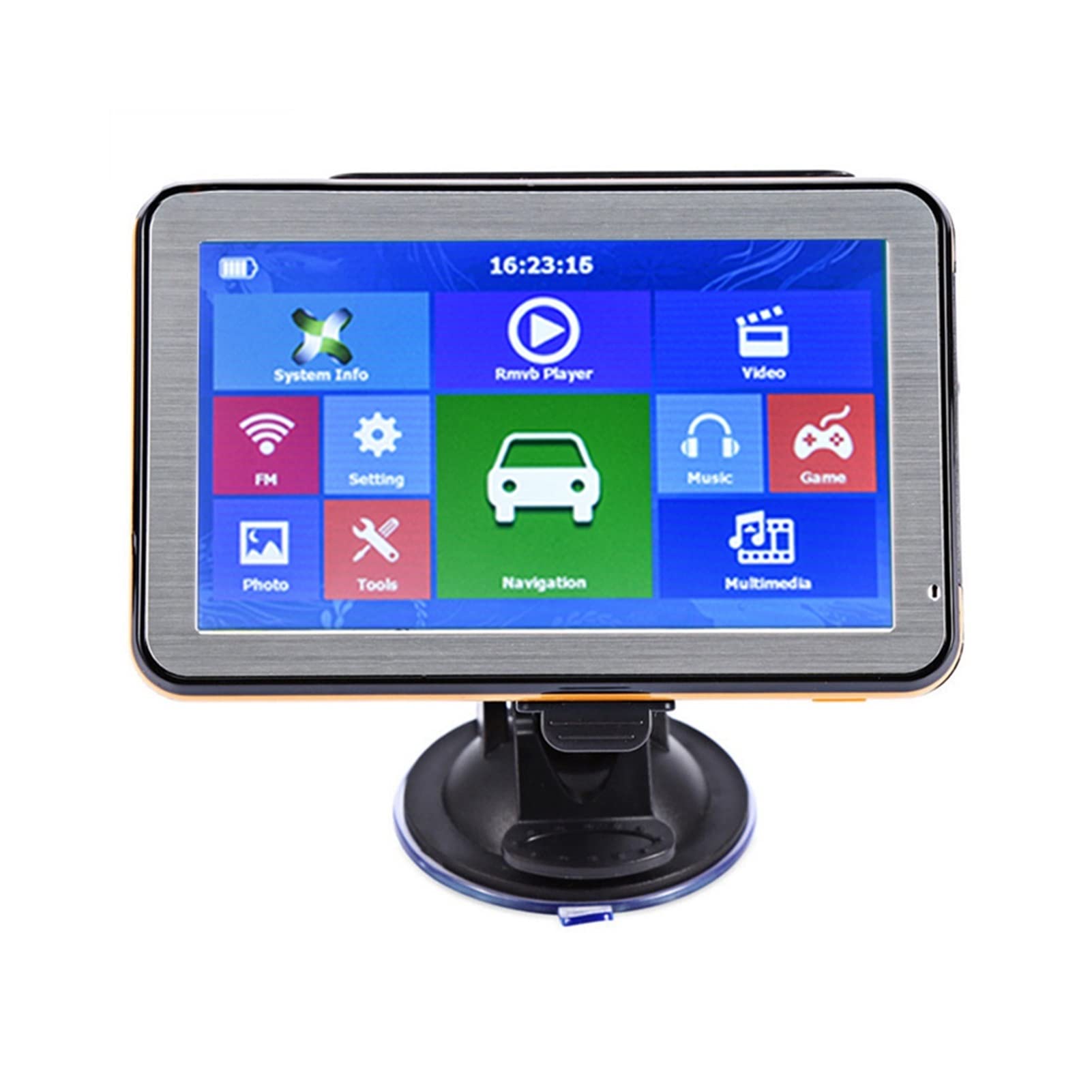 Navigazione GPS per camion, camper, auto 5" HD Auto GPS Navigazione 8G+RAM128-256MB+800X480 +latest Europe Map +Truck gps navigators Facile da usare (Size : 128MBResitive4G)
