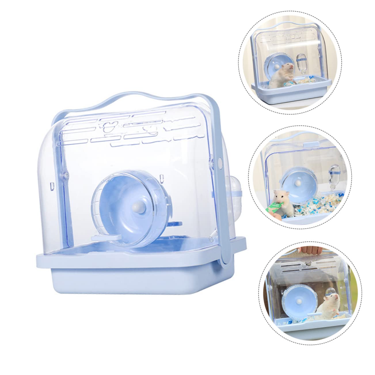 YARNOW Cage pour Hamster Étui Portable pour Animaux De Compagnie Étui De Transport pour Petits Animaux
