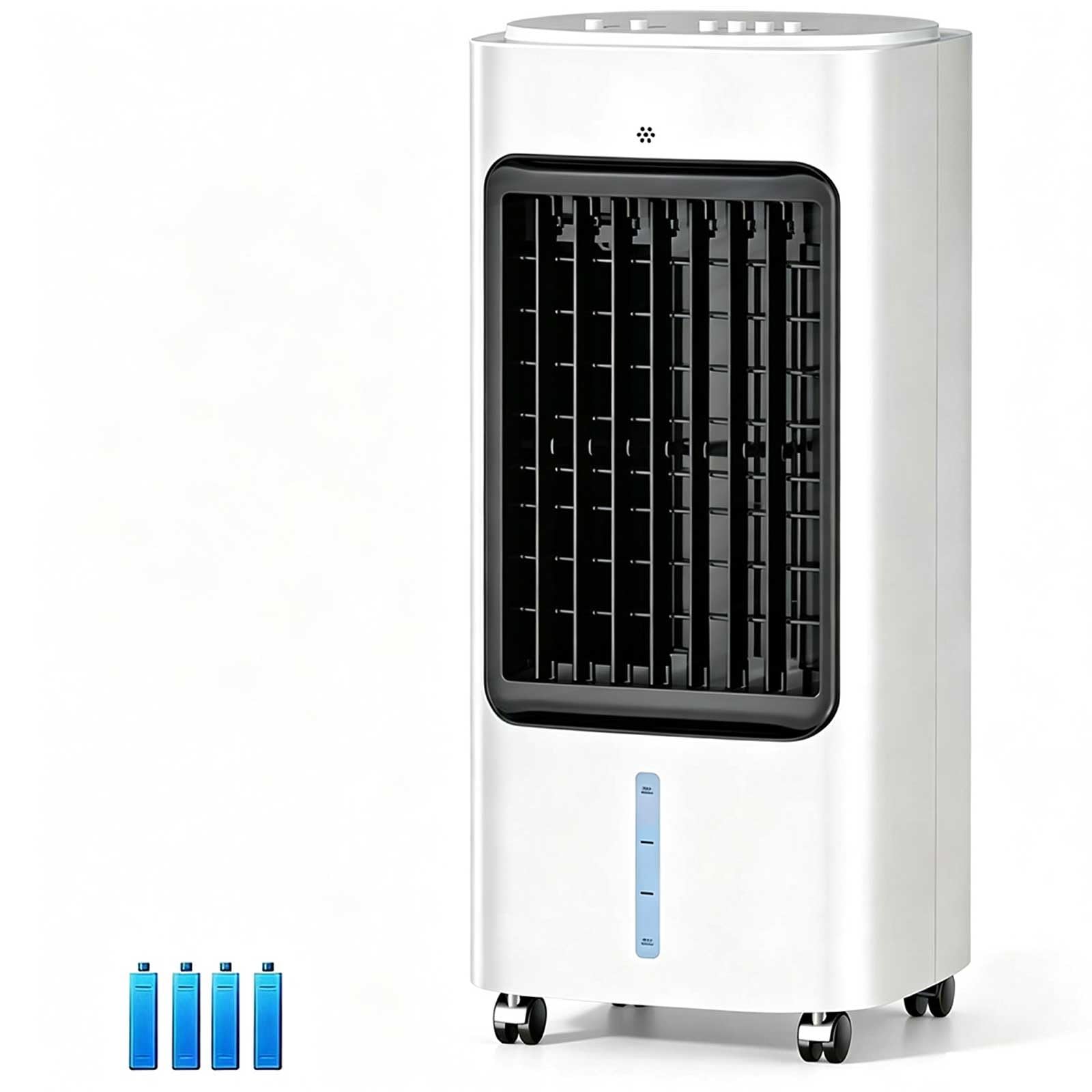 Qsnyjpl One Color Mechanical Button Swamp Cooler Air Conditioner, 3 In 1 Air Cooler Portable