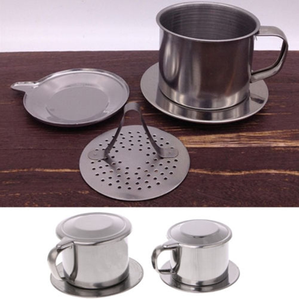 Walbest Coffee Filter Maker 100ml Vietnam Style Stainless Steel Drip Filter Maker Pot Infuse Cup