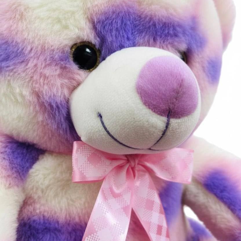 Image of Cionum Soft Plush Teddy Bear with Pink Ribbon Bow, Soft Toys for Kids & Girls - 40 cm