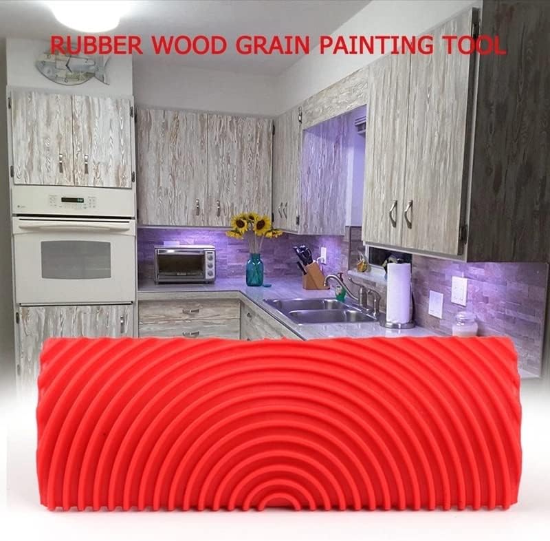 JSEIAJB Home Rubber Wood Grain Painting Tool Imitation Wood Graining Pattern Wall Texture Art DIY Brush Painting Tool Decoration
