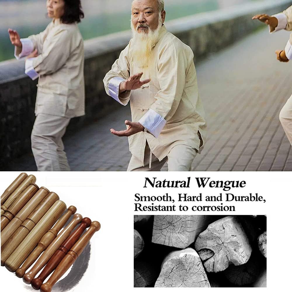 Tai Chi Stick Tai Chi Qigong Lineal Traditionelle Chinesische Tai Chi Ruler Leichte Taiji Sport Training Sticks, Sparenpositionsstift für Die Physische Rehabilitation