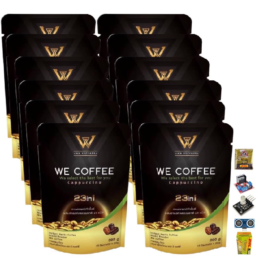 23 in 1 Vegan Snack Arabica 300 grams (15 Sachets) Roasted Snack Delicious Mellow Intense WeCoffee Instant Coffee Mix Healthy Set 12 By Beautygoodshop [Get Free For You Beauty Gifts] image 4