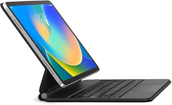 runelk Keyboard Case for iPad 10th Generation 2022 & 11th (A16, 2025) – Magic-Style Keyboard with Multi-Touch Trackpad – Floating Cantilever Stand – Magnetic Case for iPad 10.9 inch 10th / 11th Gen.