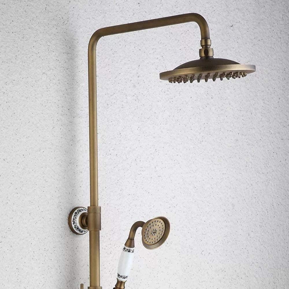 SBCGFY Luxurious D-Plated Shower Set - Premium Copper Showerhead & Faucet For Bathroom, High-Pressure Water Supply, Elegant Shower Nozzle For Spa-Like Experience,