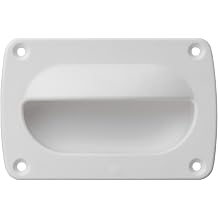 Whitecap 3364WC Nylon Flush Pull - 3-11/16", White