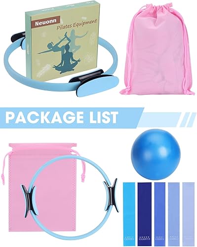 Miniatura 2 de Juego de anillos de pilates para entrenamiento en casa, kit esencial de pilates para mujeres