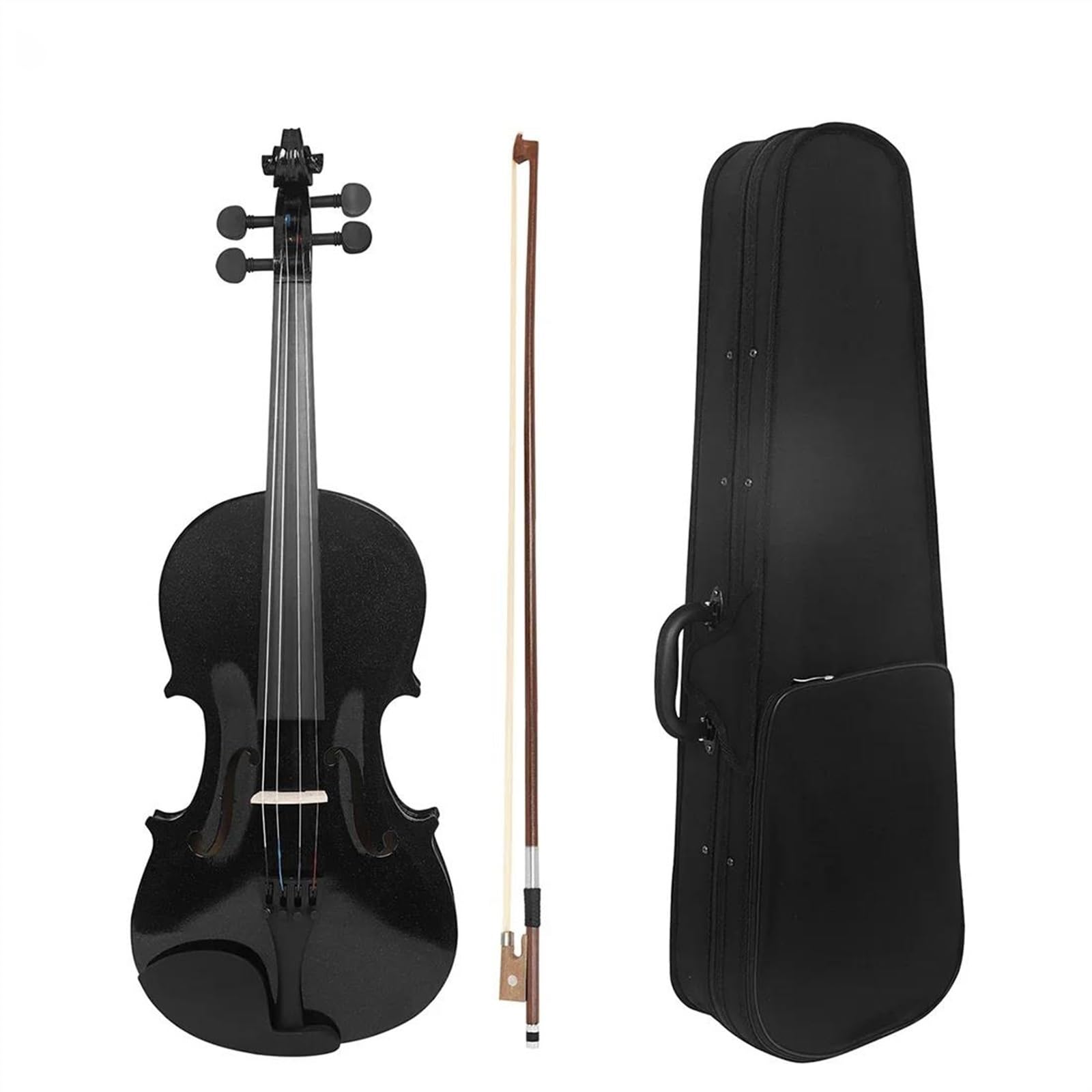 Violine Violine Schwarz Massivholz Violinenset