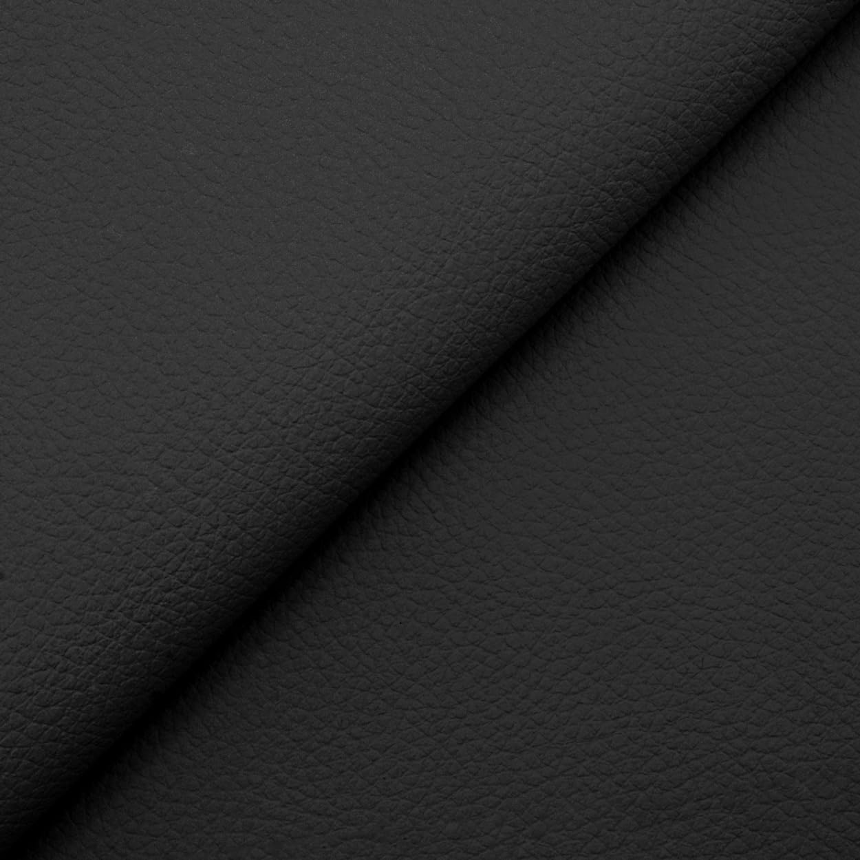 DESHOME Cloe - Ecopelle al metro Similpelle Finta pelle Idrorepellente Tessuto Stoffa in Ecopelle h 140 cm per rivestimento sedie, divani, cuscini, tappezzeria, borse 1 metro Nero