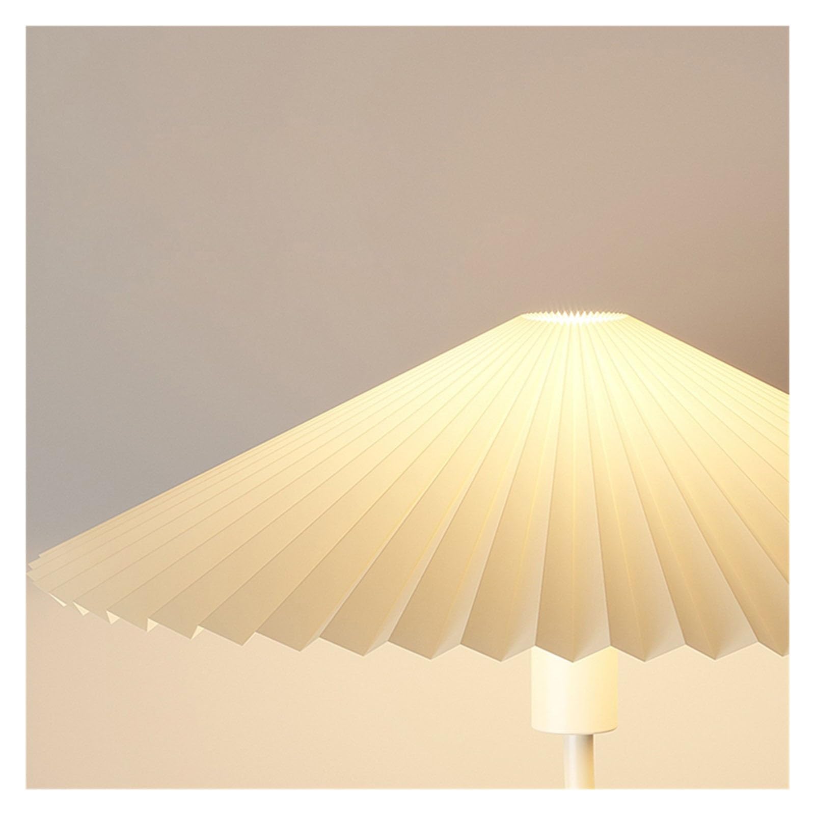 desk lamp Lampa podłogowa Nowoczesna lampa podłogowa ze złotym łukiem z połowy stulecia z półką, lampa stojąca podłogowa z abażurem z plisowanej tkaniny i marmurową podstawą do salonu Lampa stojąca w