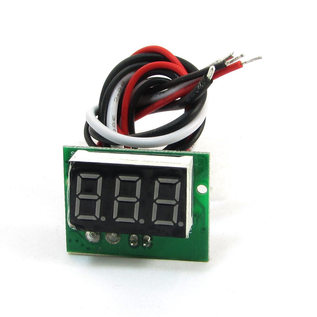 IIVVERR C20D Red LED Light 3-Digital Ammeter Module DC 0-5A Green (C20D Red LED Light 3-Digital Ammeter Module DC 0-5A Green