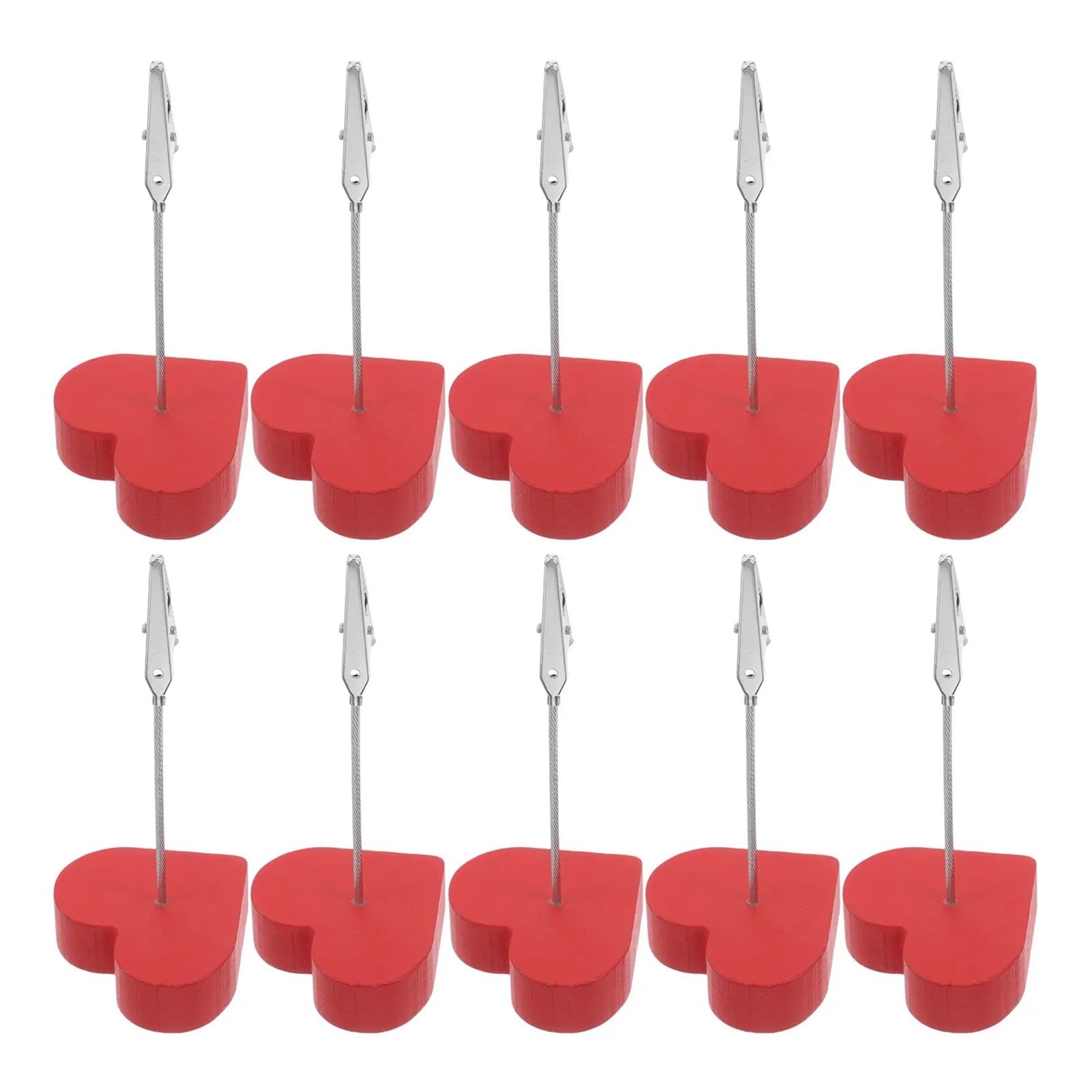 Lujauey Memo Clip Holder 30Pcs Memo Clip Set Photo Holder Desk Picture Stand For Wedding Reception Table Number for Wedding Party Office Memo
