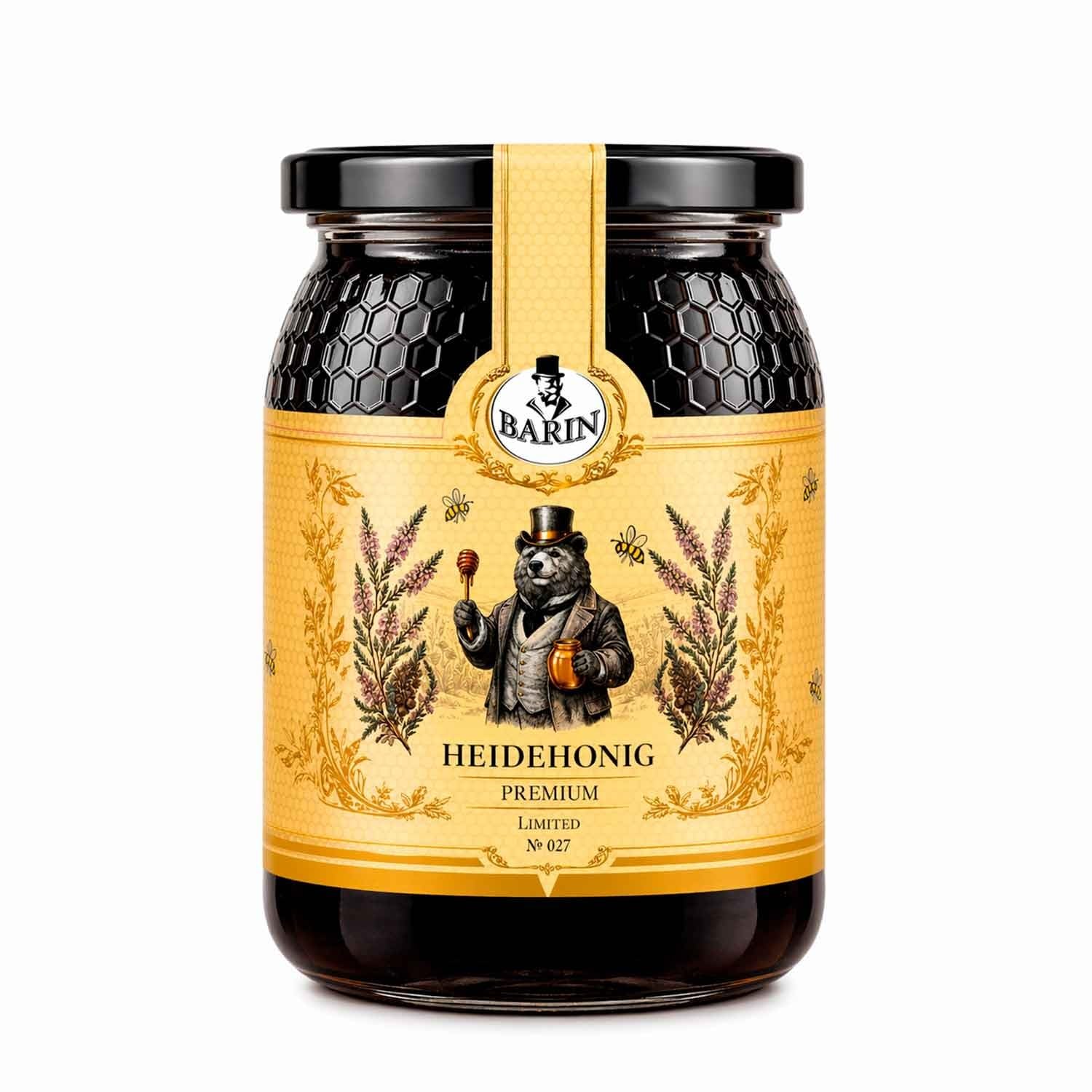 BARIN Honig Probierset 3 Sorten Premium Blütenhonig aus Portugal (3 × 500 g) | Heide-, Lavendel- & Rosmarinhonig | laborgeprüft, naturbelassen, ohne Zuckerzusatz