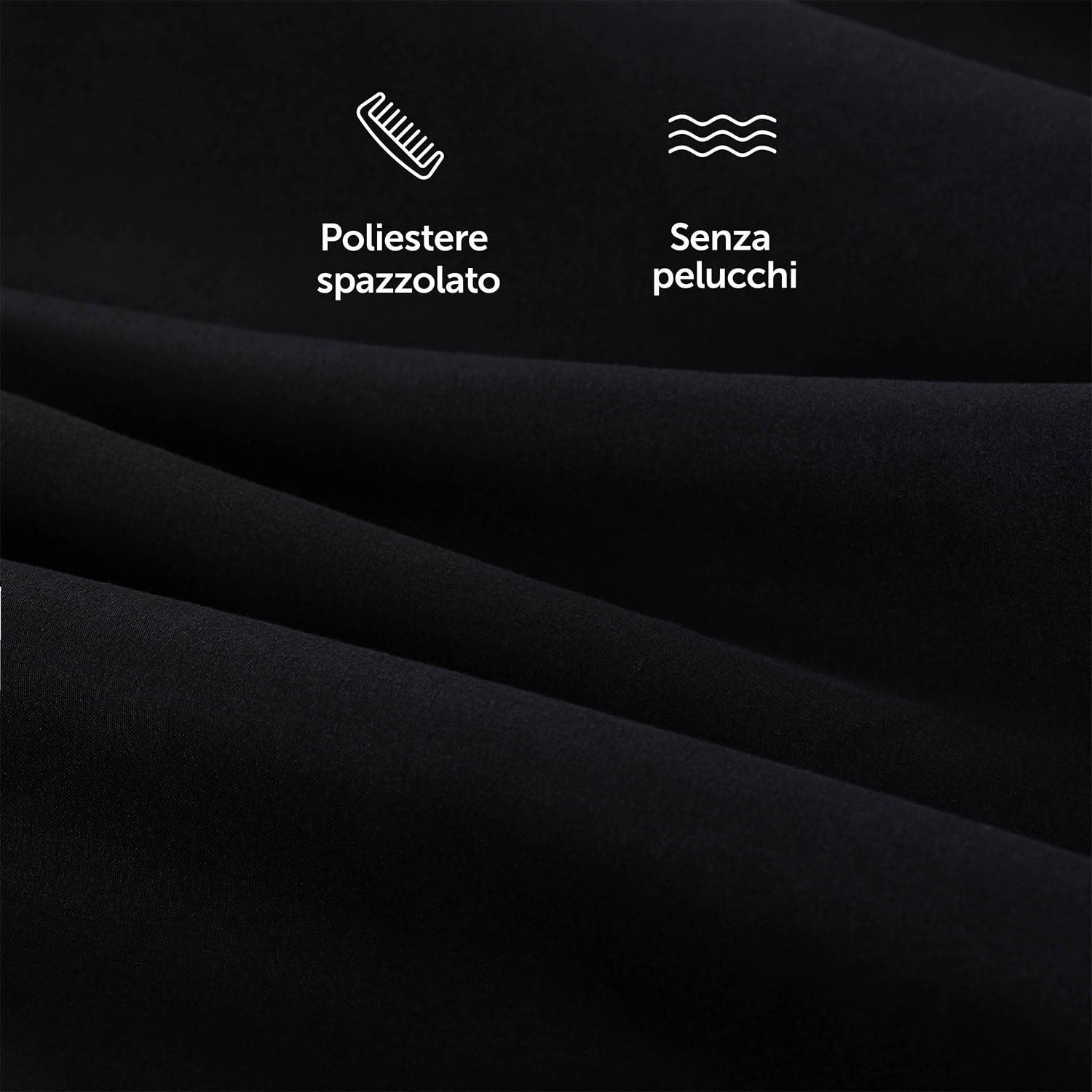 Blumtal Federe Cuscini Divano 50x80 cm - Set di Copricuscini per Divani in Microfibra a 2 Pezzi con Chiusura a Busta, certificati Oeko-Tex, extra morbidi e lavabili - Nero