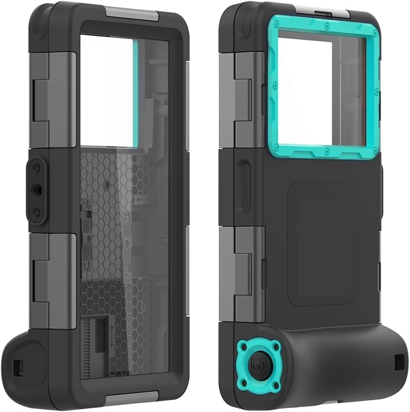 2 Generation Universal Professional Waterproof Case Diving 15M Depth Case，Compatibility for Samsung S25Edge 、 iPhone 16E 15 16 Pro Max(Sky Blue)